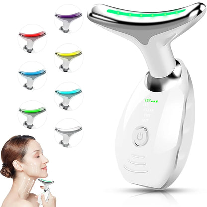 7 Color Therapy Lifting and Firming Facial Portable Massage Device.